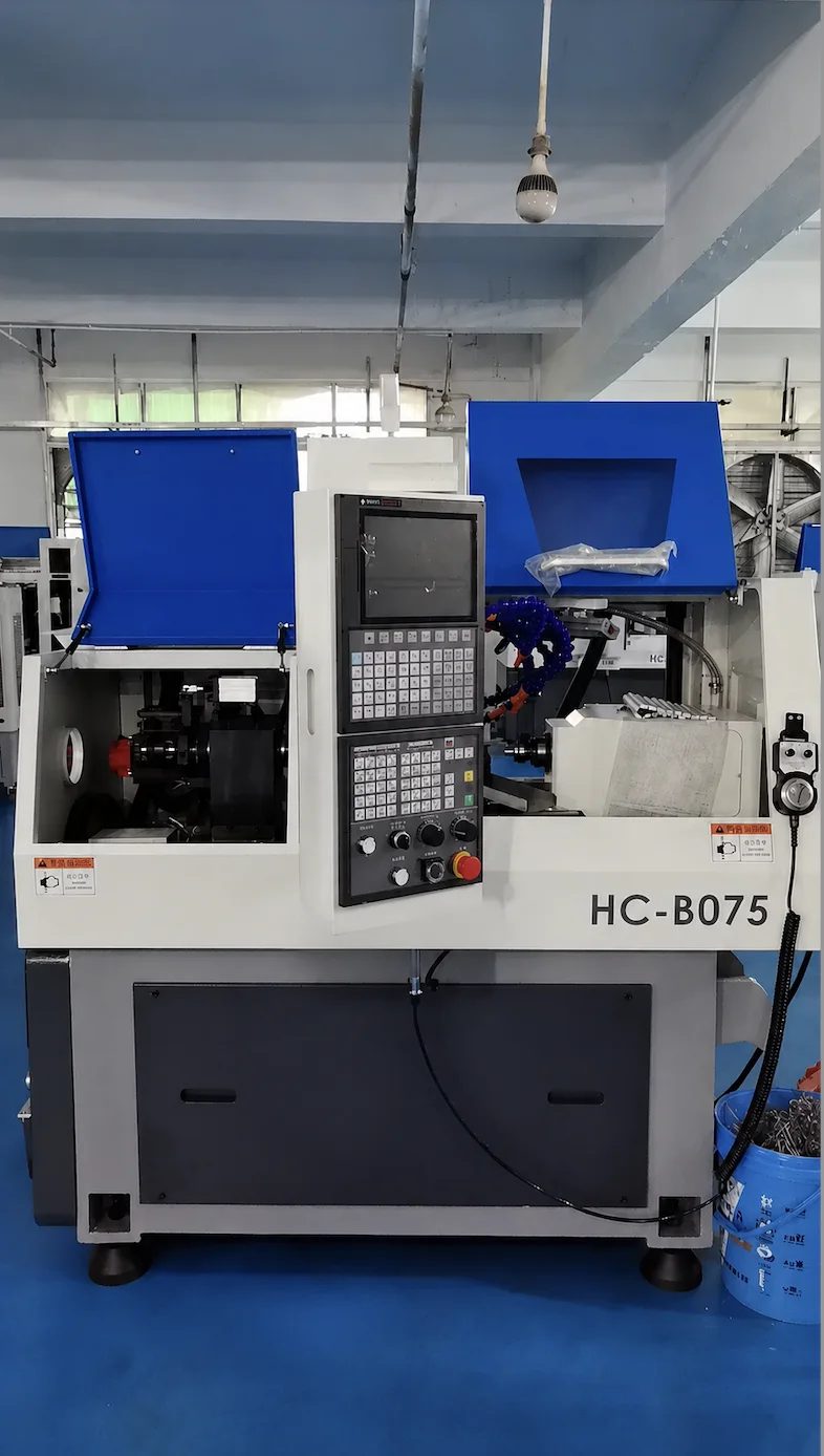 HC-B075 7 mm Swiss-type CNC lathe on the factory floor
